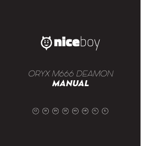 Manual Niceboy ORYX M666 Daemon Mouse