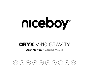 Priročnik Niceboy ORYX M410 Gravity Miška