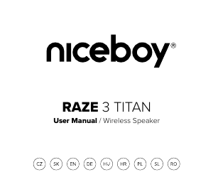 Manuál Niceboy RAZE 3 Titan Reproduktor