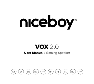 Priročnik Niceboy ORYX VOX 2.0 Zvočnik