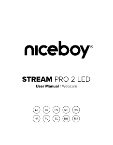 Manual Niceboy STREAM PRO 2 LED Cameră web