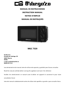 Manual Orbegozo MGC 7520 Micro-onda