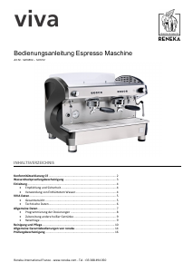 Bedienungsanleitung Reneka Viva Espressomaschine