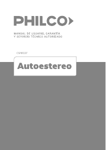 Manual de uso Philco CSP810BT Radio para coche