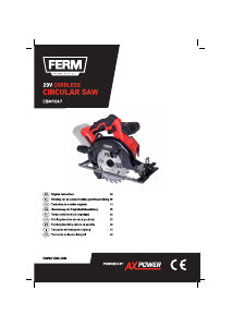 Bedienungsanleitung FERM CSM1047 Kreissäge