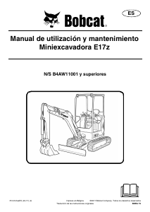 Manual de uso Bobcat E17z Excavadora