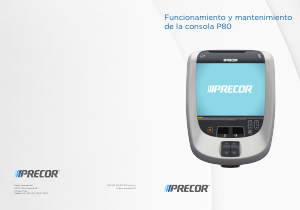 Manual de uso Precor P80 Consola de fitness