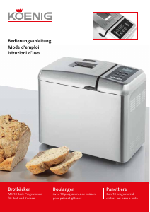 Mode d’emploi Koenig B02106 Machine à pain
