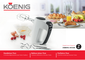 Bedienungsanleitung Koenig B04109 Handmixer