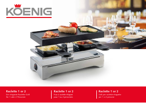 Mode d’emploi Koenig B02241 Gril raclette