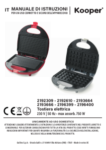 Handleiding Kooper 2193666 Contactgrill