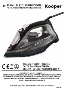 Handleiding Kooper 5902429 Strijkijzer