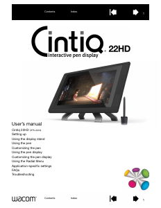 Handleiding Wacom Cintiq 22HD Pendisplay