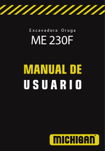 Manual de uso Michigan ME 230F Excavadora