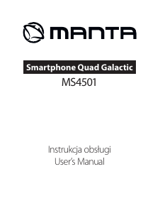 Manual Manta MS4501 Quad Galactic Mobile Phone