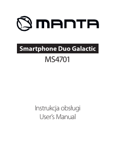 Instrukcja Manta MS4701 Duo Galactic Telefon komórkowy