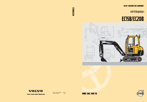 Käyttöohje Volvo EC15B (2008) Kaivinkone