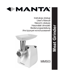 Bruksanvisning Manta MM503 Köttkvarn