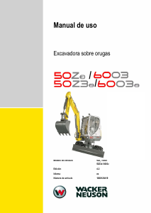 Manual de uso Wacker Neuson 6003 Excavadora