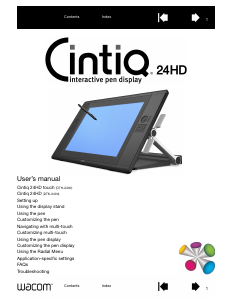 Handleiding Wacom Cintiq 24HD Pendisplay
