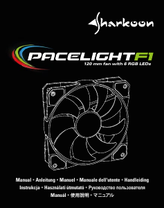 Manual Sharkoon Pacelight RGB Fan F1 Refrigerador de CPU
