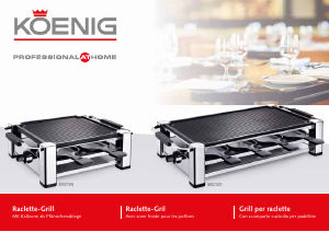 Bedienungsanleitung Koenig B02156 Raclette-grill