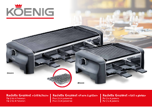 Bedienungsanleitung Koenig B02222 Raclette-grill