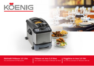 Bedienungsanleitung Koenig B02202 Fritteuse
