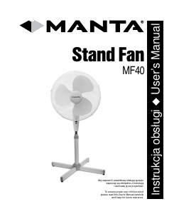 Instrukcja Manta MF40 Wentylator