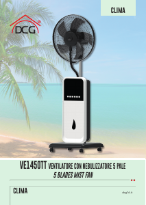 Manuale DCG VE1450TT Ventilatore