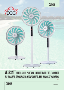 Manuale DCG VE1634TT Ventilatore