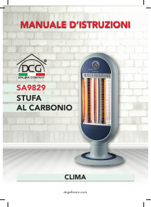 Manuale DCG SA9829 Termoventilatore