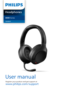 Manual Philips TAH8507BK Headphone