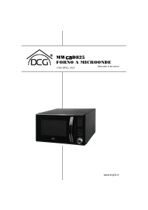 Manuale DCG MWGBD825 Microonde