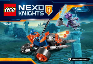 Kullanım kılavuzu Lego set 70347 Nexo Knights Kralın muhafız topçu birliği