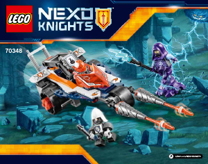 Kullanım kılavuzu Lego set 70348 Nexo Knights Lance'in çifte mızrağı