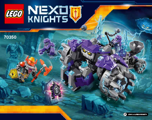 Käyttöohje Lego set 70350 Nexo Knights Kolme veljestä