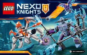 Mode d’emploi Lego set 70359 Nexo Knights Lance contre le monstre de foudre