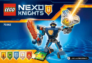 Manual Lego set 70362 Nexo Knights Battle suit Clay