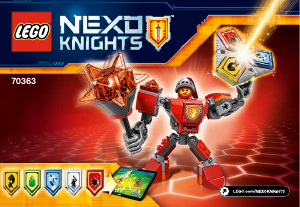 Käyttöohje Lego set 70363 Nexo Knights Taistelupukuinen Macy