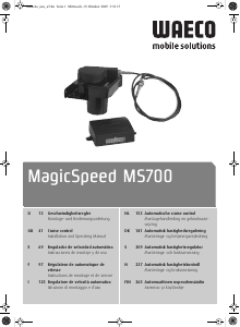 Bruksanvisning Waeco MagicSpeed MS 700 Fartsholder