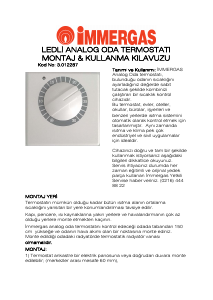 Kullanım kılavuzu Immergas 3.012287 Termostat
