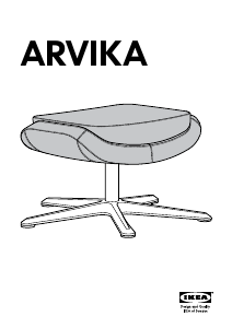 Kullanım kılavuzu IKEA ARVIKA Ayak uzatma taburesi