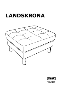 Manual de uso IKEA LANDSKRONA Reposapiés
