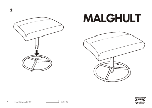 Manual IKEA MALGHULT Escabelo