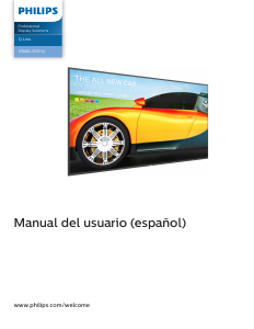 Manual de uso Philips 65BDL3550Q Televisor de LED