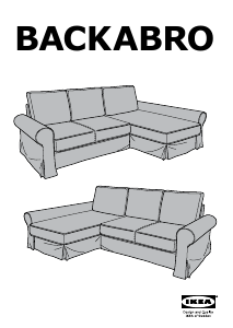 Manual de uso IKEA BACKABRO (248x150x71) Sofá cama