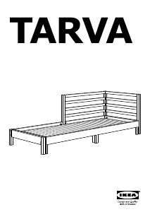 Manual de uso IKEA TARVA Sofá cama