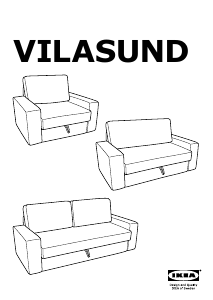 Manual IKEA VILASUND (162x88x71) Canapea extensibilă