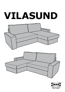 मैनुअल IKEA VILASUND (240x150x71) डे बेड